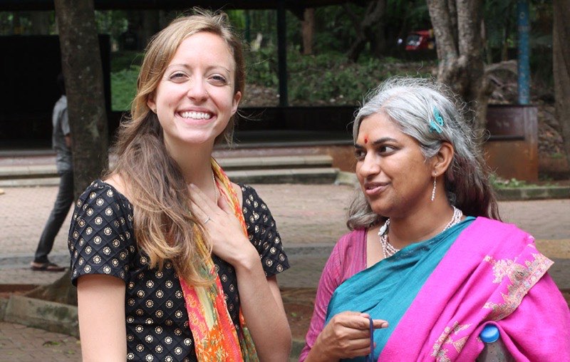 Sowmya Ayyar in conversation with co-founder Madeleine Sears, from Santa Clara Magazine